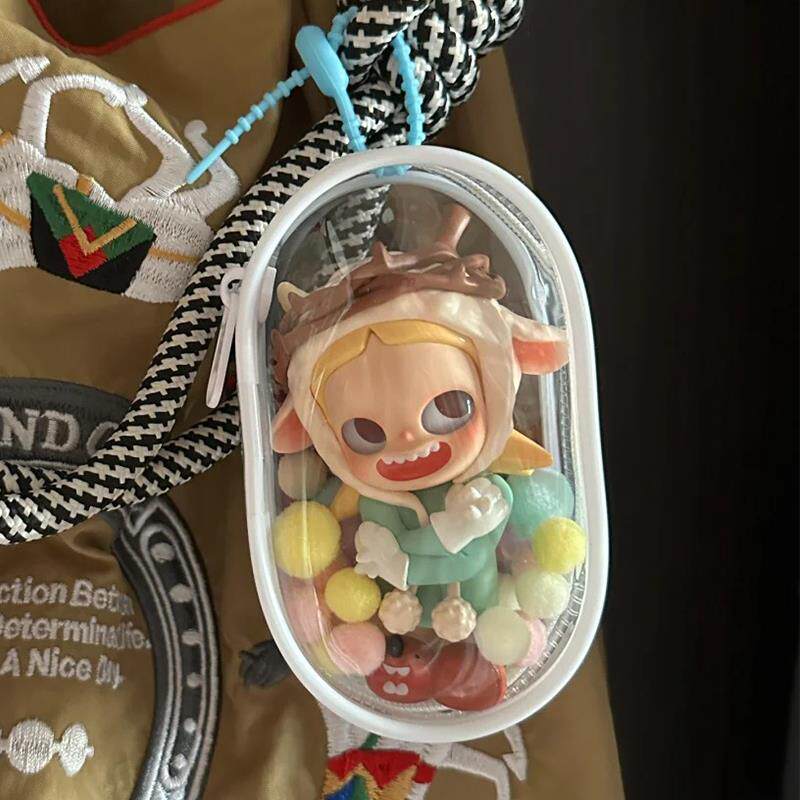 pvc15cm娃包迪士尼挂件收纳袋玩偶溜娃透明包公仔娃娃Zsiga保护套