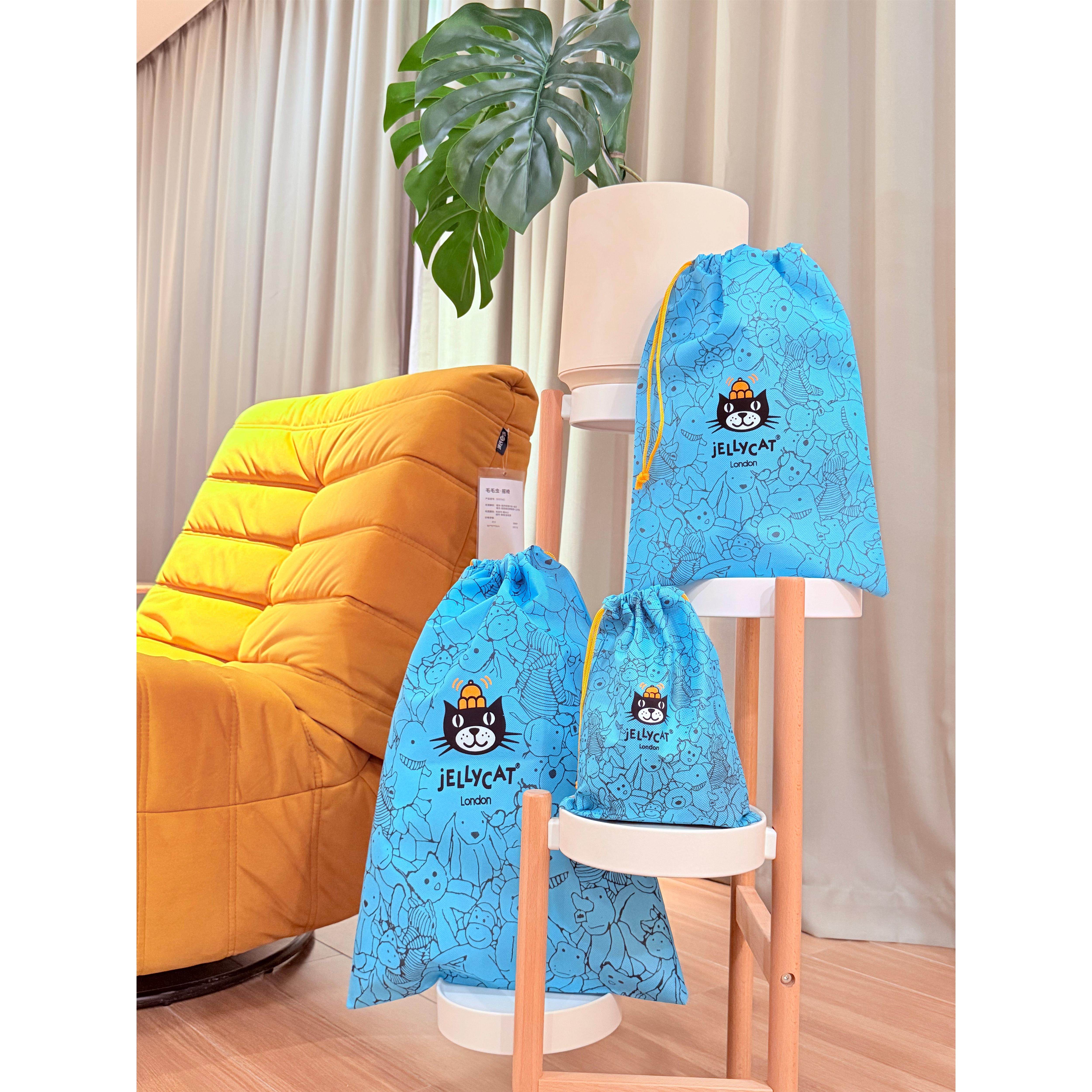 jellycat 礼盒包装盒原装蓝色防尘袋送人礼品袋彩色手提袋