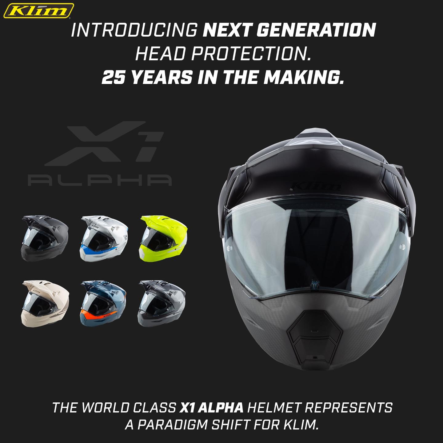 klim新款碳纤维超轻变色X1拉力盔