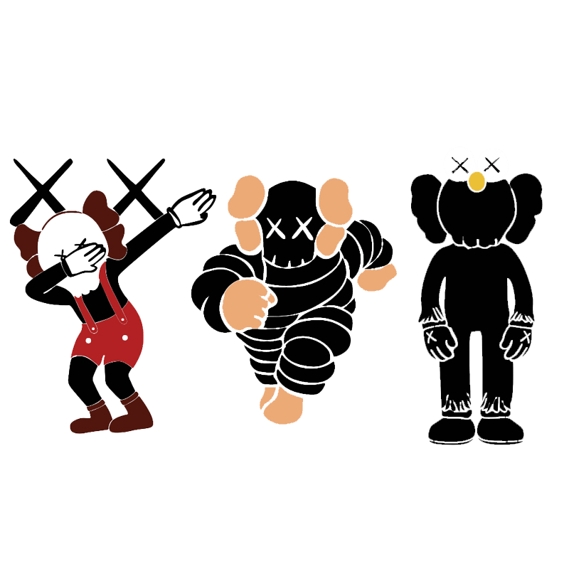 网红理发店墙面装饰品美发廊背景创意形象墙贴纸芝麻街暴力熊挂画