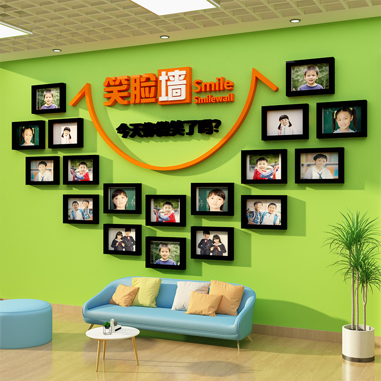 医院科室护士站文化墙面设计