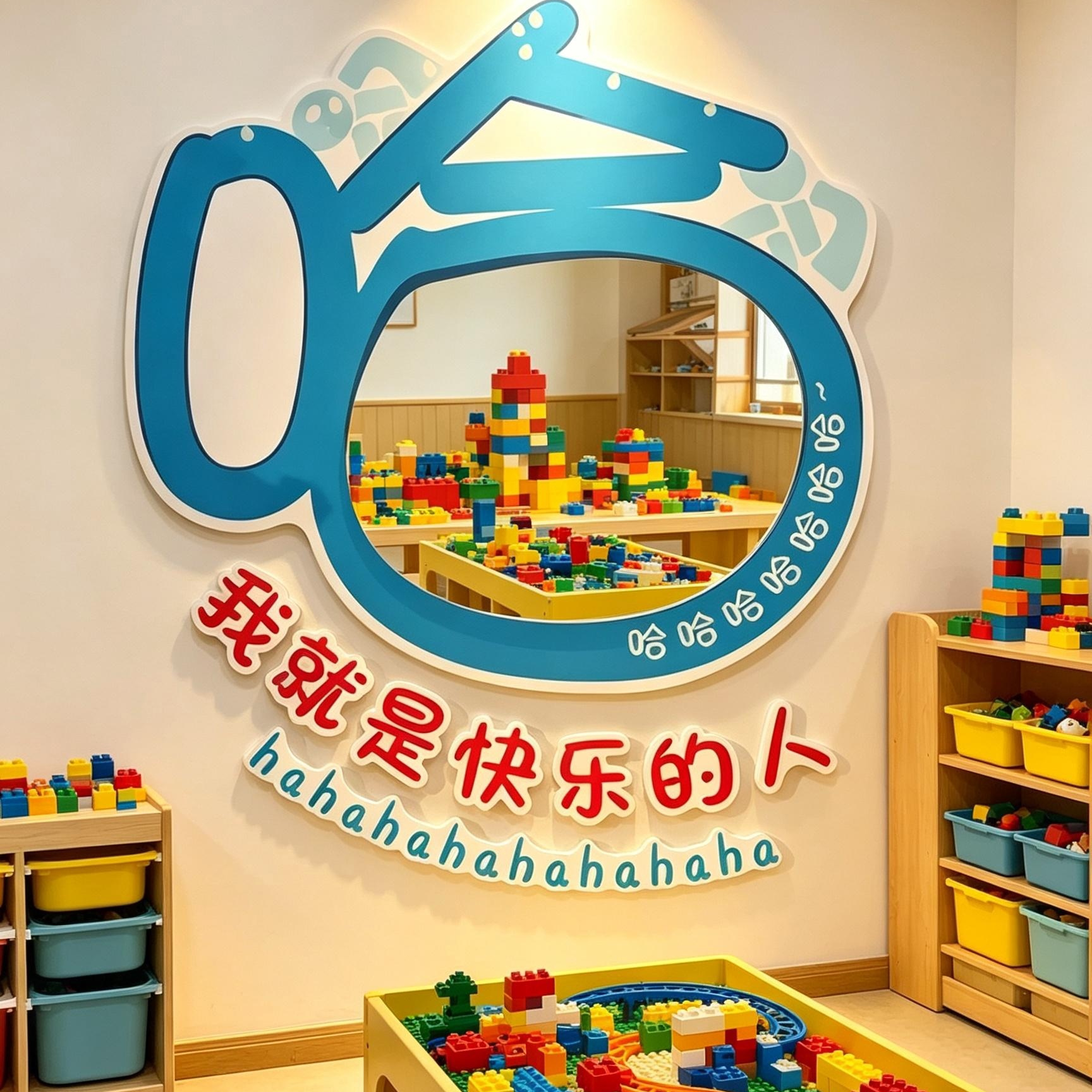 2026网红打卡夸哈镜子墙贴拍照
