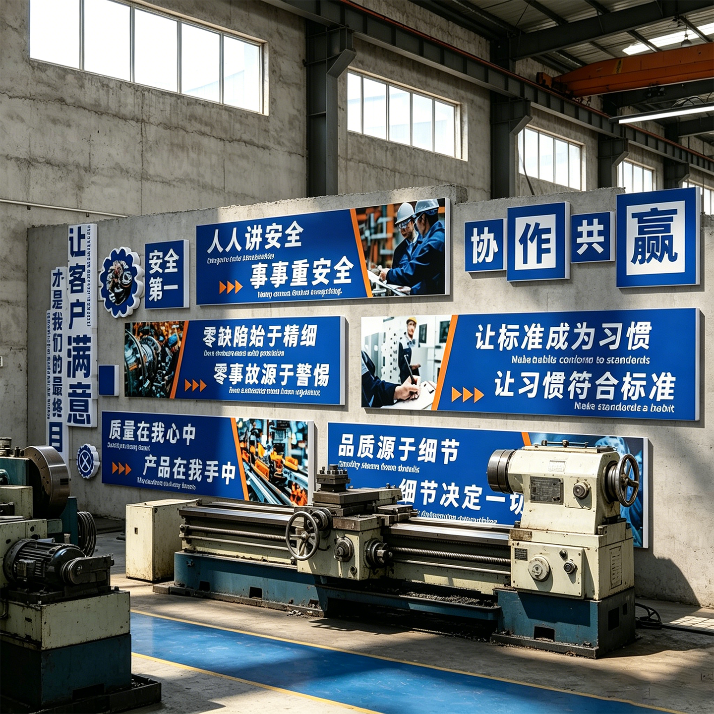 2026安全生产月6S管理文化墙贴