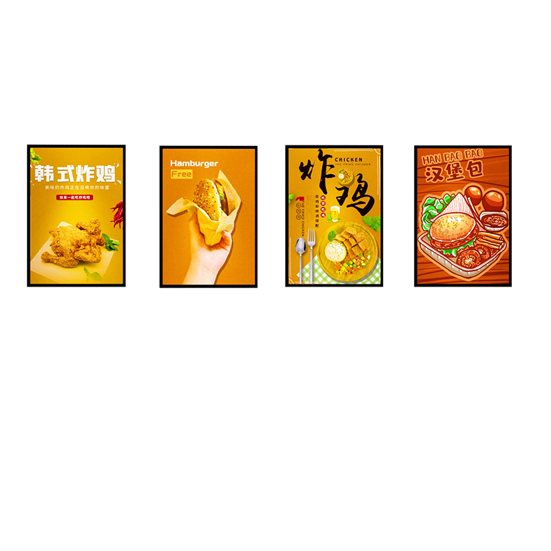 网红汉堡店炸鸡厅布置装饰用品餐饮小吃饭店墙面贴纸X画创意广告图片