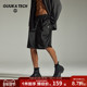 垂感防晒五分裤 GUUKA 子宽松 男款 UPF50 TECH潮牌黑色凉感夏季 短裤