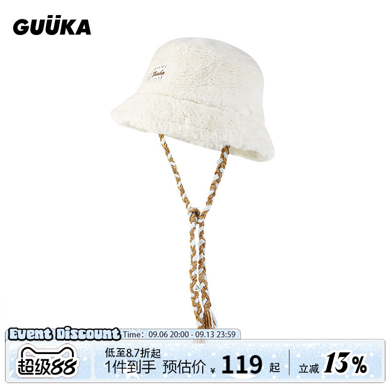 GUUKA仿兔毛保暖渔夫帽图片