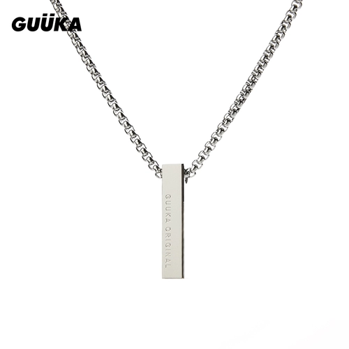 Ожерелье подходит для мужчин и женщин, прямоугольная подвеска в стиле хип-хоп для влюбленных, подарок на день рождения