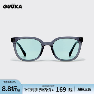 GUUKA潮牌文艺复古尼龙开车防晒太阳眼镜夏情侣嘻哈墨镜抗紫外线