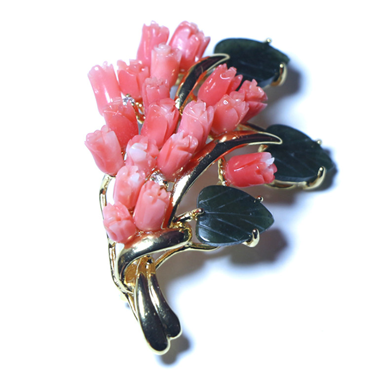 台湾珠宝有机宝石首饰饰品女款胸针胸花粉红玫瑰花朵奢华气质在类目 饰品/流行首饰/时尚饰品新, 项坠/吊坠中 - 来自Buy2taobao.com提供专业的淘宝代购服务