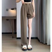 straight for leg女裤 wide leg waist high women pants Suit