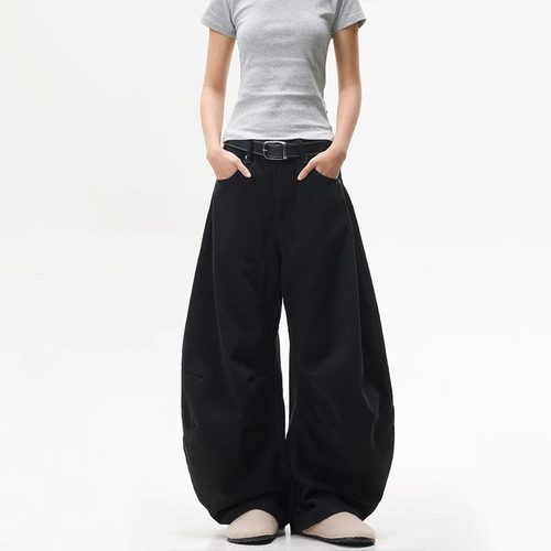 Women's curved knife jeans loose pants女装弯刀牛仔裤宽松长裤