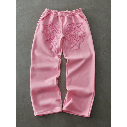 Men fashion trend printed sweatpants小众设计感时尚潮流卫裤男