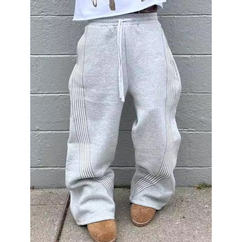 Retro striped casual pants loose sweatpants条纹休闲宽松卫裤