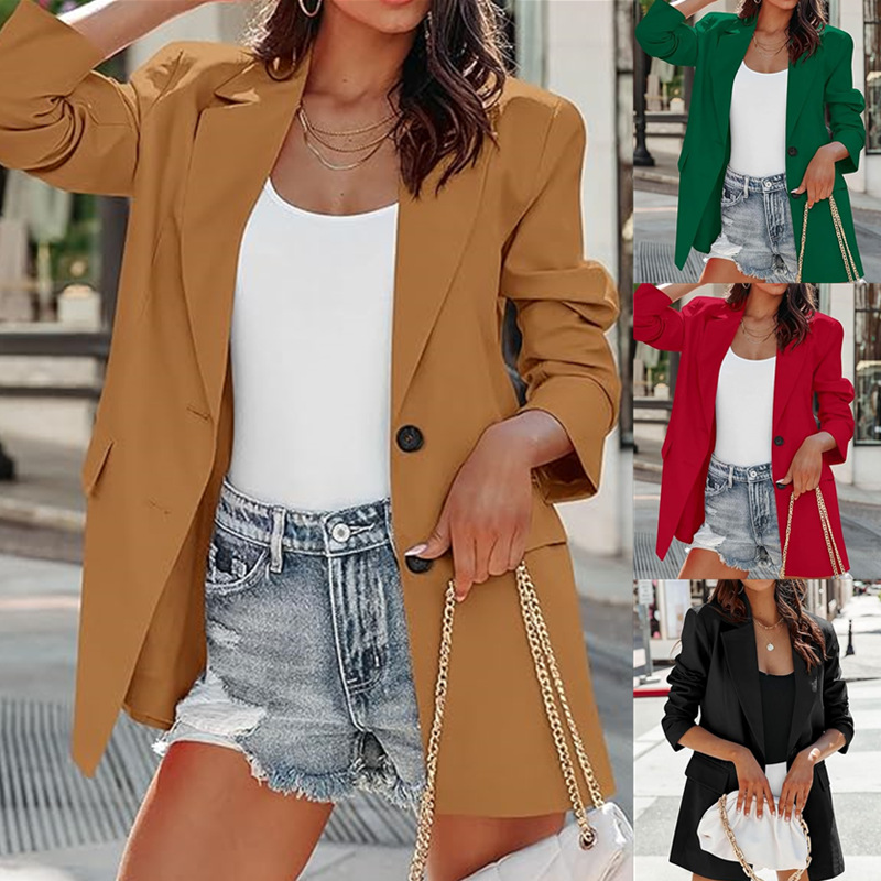 Women's suit jacket 2025秋季女西装职业女装外套开衫上装