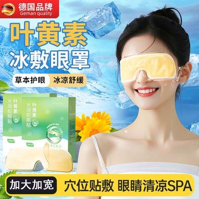 德国叶黄素冰敷眼罩睡眠冷敷贴夏