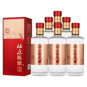 凑94！杜康陈酿5浓香型白酒500ml*6瓶整箱