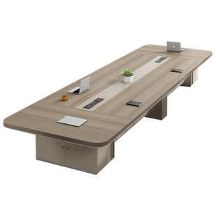 会议桌长桌简约现代长方形会议室办公家具大小型会议洽谈桌椅组合