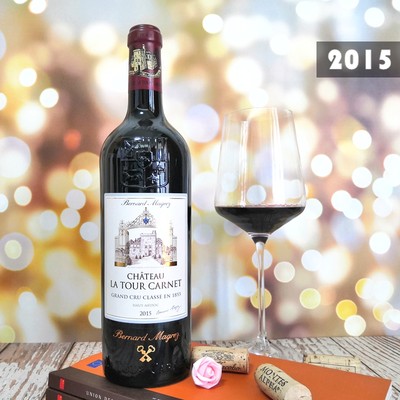 法国红酒贝玛格雷拉图嘉利利酒庄干红葡萄酒La Tour Carnet2015