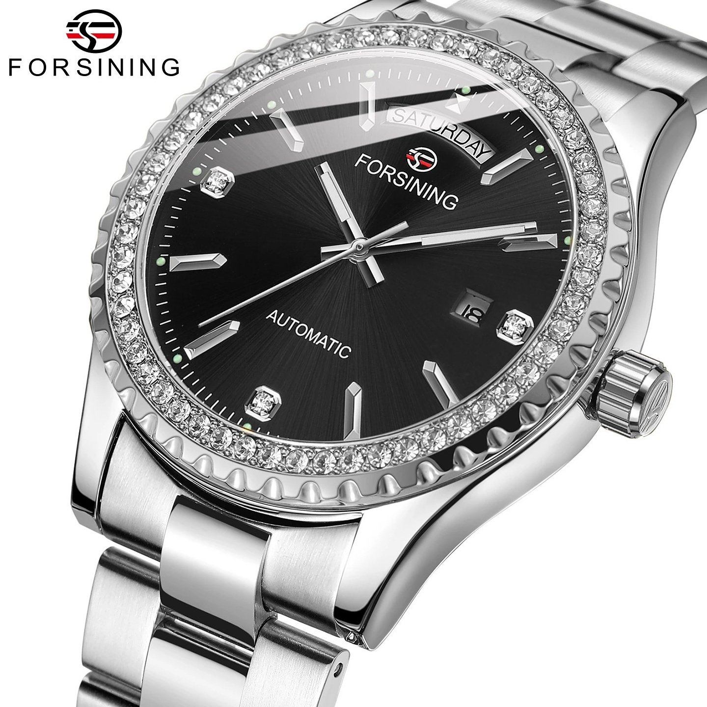 新款 forsining 欧美风范男士时尚休闲复古水钻腕表 自动机械手表,手表,配件,淘宝优惠券,粉丝福利购,淘宝优惠卷