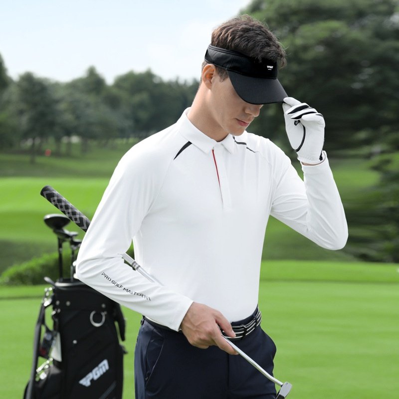 PGM2025高尔夫服装男装长袖t恤秋冬季翻领柔软高弹衣服上衣polo衫,运动服/休闲服装,高尔夫球服,淘宝优惠券,粉丝福利购,淘宝优惠卷