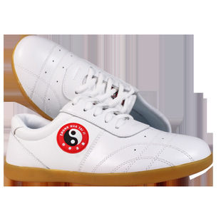 诚艺太极鞋春夏秋八卦软牛皮练功晨练鞋牛筋底男女太极拳太极凉鞋