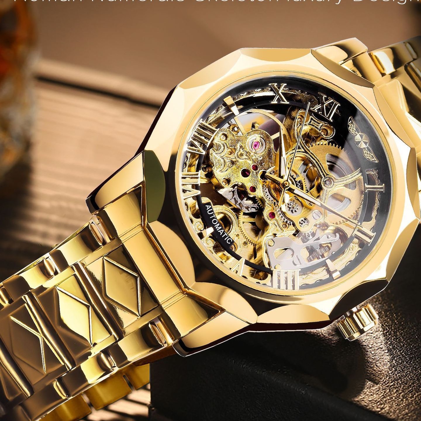 2022新款winner 欧美风范男士时尚休闲防水镂空腕表 自动机械手表,手表,配件,淘宝优惠券,粉丝福利购,淘宝优惠卷