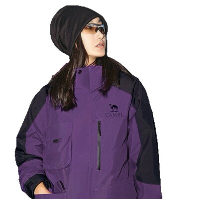骆驼户外拒水羽绒冲锋衣女三合一两件套2025新款登山服男团购