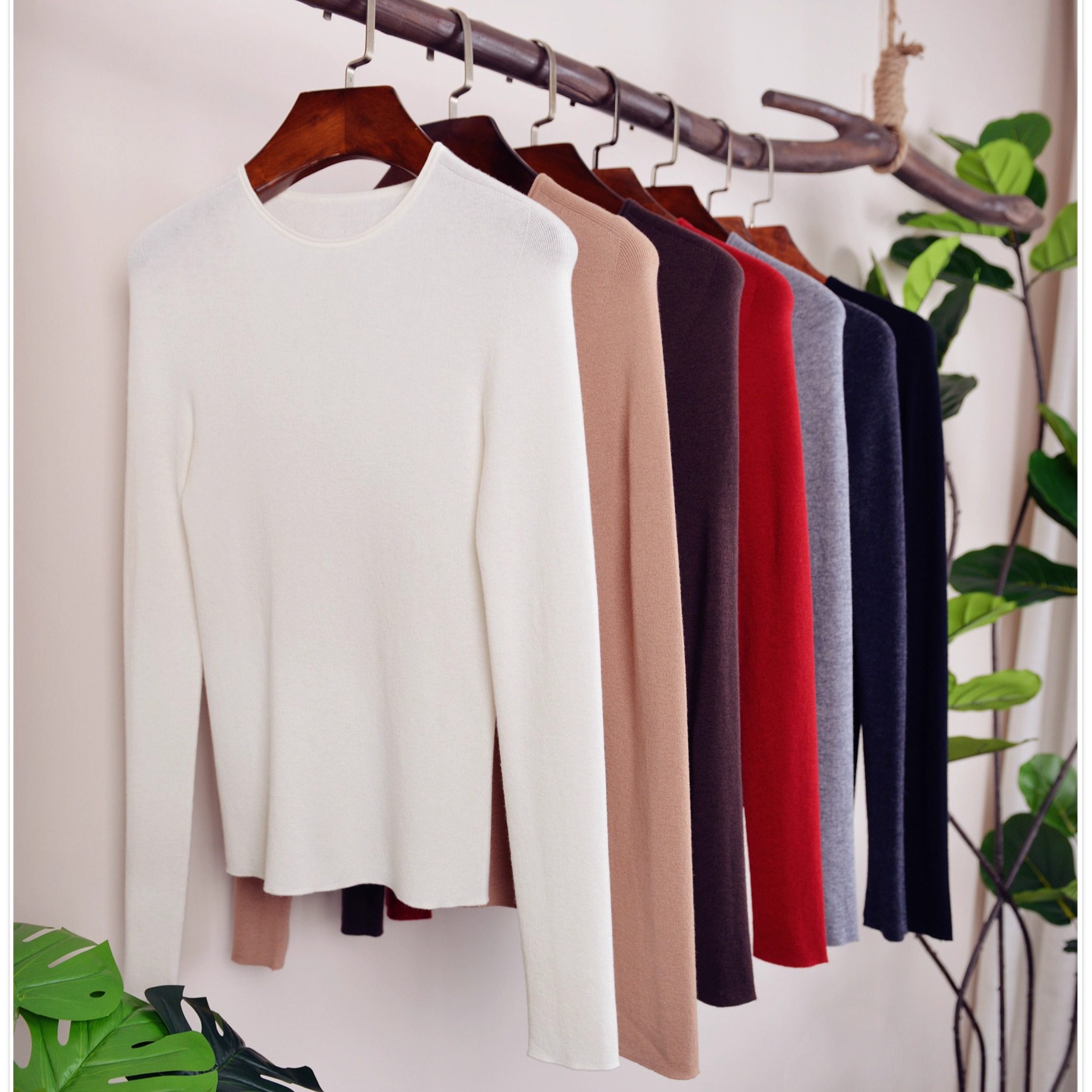 【墨渲臻品】圆领 天花板级别羊绒羊毛 机洗不变形不起球打底衫,女装/女士精品,毛针织衫,淘宝优惠券,粉丝福利购,淘宝优惠卷