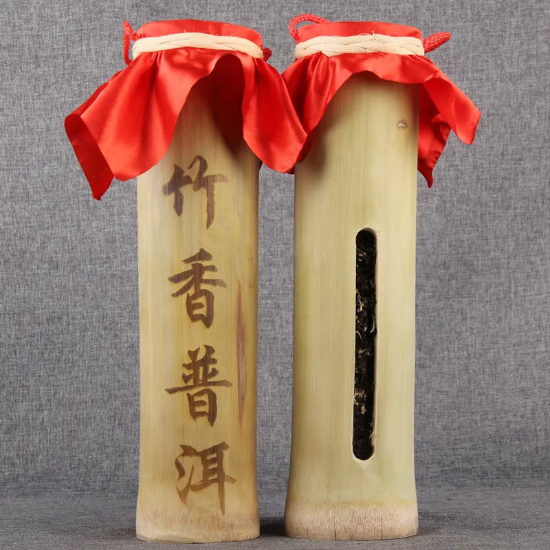 勐海古树竹香普洱500g/条 竹筒茶竹清香 古树普洱茶熟茶陈香包邮