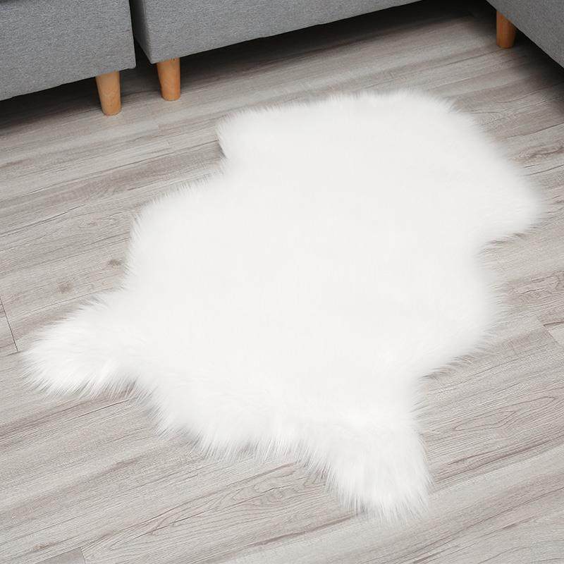 仿羊毛镂空椅子垫沙发座垫电脑椅长毛绒地毯梳妆台凳子加厚毛毛垫