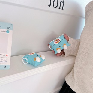 pro2代耳机保护壳无线蓝牙耳机保护仓防摔 独创私模 蓝色薯条包AirPods4苹果耳机保护套创意设计AirPods