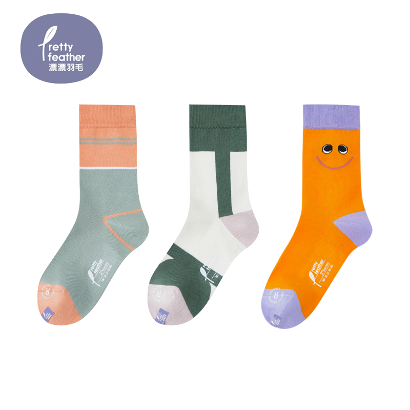 Beautiful feathers about Tongwa men and women CUHK Cartoon Cotton Socksin the Children/Baby/Family fitted , Children's socks( 0-16 Years)  category - from Buy2taobao.com to provide professional Taobao agent buy service