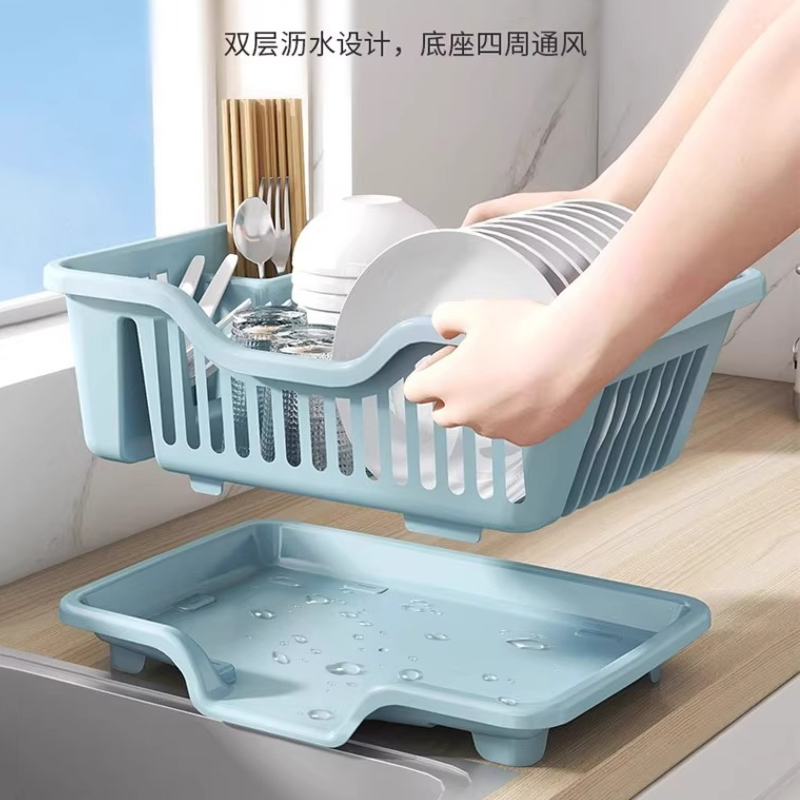 厨房用品双层沥水碗架
