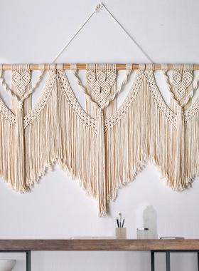 亚马逊新款 波西米亚挂毯 简约装饰手工编织挂毯 门帘隔断可拆