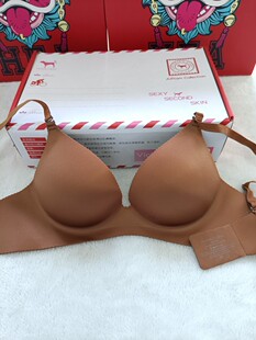 维家纯原一片式无痕文胸光面薄杯舒适内衣有圈女士胸罩