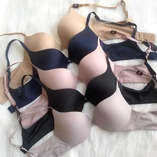 外贸维家内衣女无钢圈小胸聚拢调整型文胸上托薄款收副乳无痕胸罩