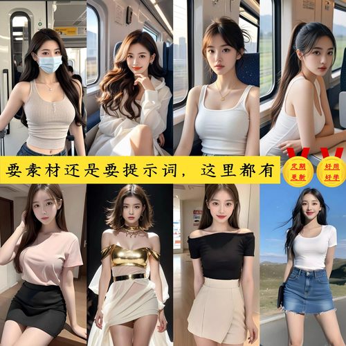 AI美女提示词+AI写真古代国风写实民族服饰艺术美女推文素材新更