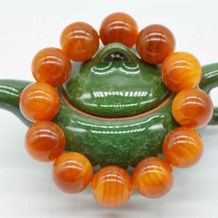 琥珀木松木2.0 1.8 1.6佛珠念珠高油高透单圈男女木质工艺手串