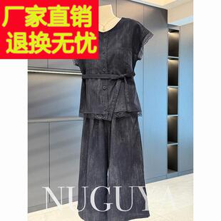 时尚流行年轻妈妈装套装女短袖夏装新款气质百搭中老年裤子两件套