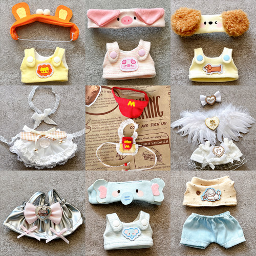 10cm娃衣套装背带裤裙子