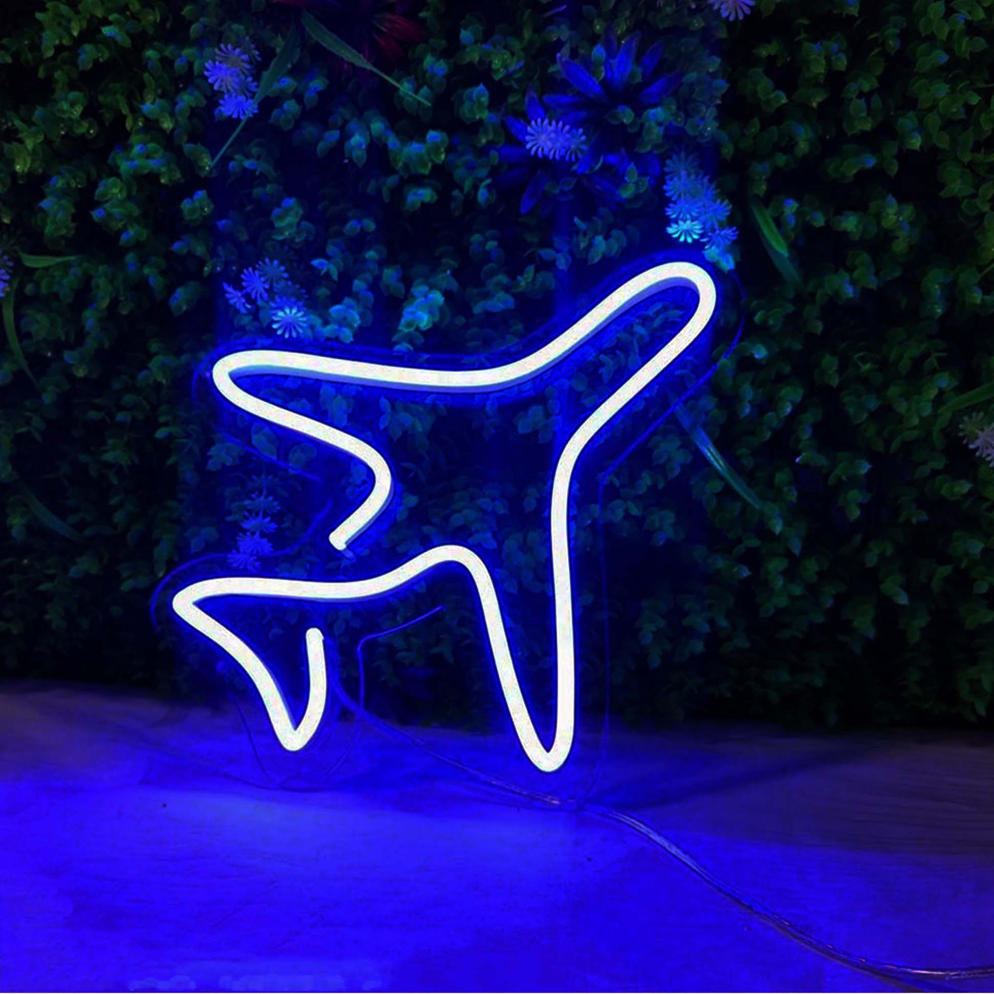 卧室游戏间装饰灯 AirPlane LED Neon Sign 飞机霓虹灯发光字定制