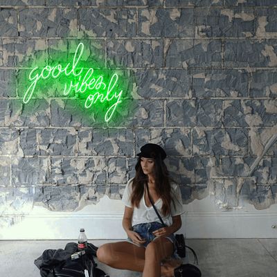 Dropshipping GOOD VIBES ONLY LED NEON SIGN灯霓虹灯发光字定制