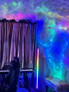 声控雷云灯智能app密室逃脱装饰剧本酒吧DIY闪电云灯氛围电竞