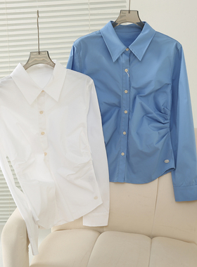2025年秋季新款气质通勤高智感长袖衬衣女装衬衫