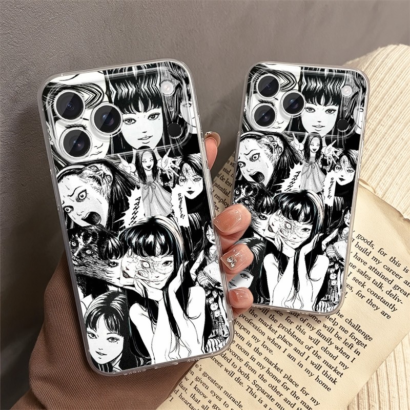 富江：伊藤润二 适用于iPhone15全包手机壳苹果17promax软华为P60透明保护套红米vivo s20荥耀200oppo reno12