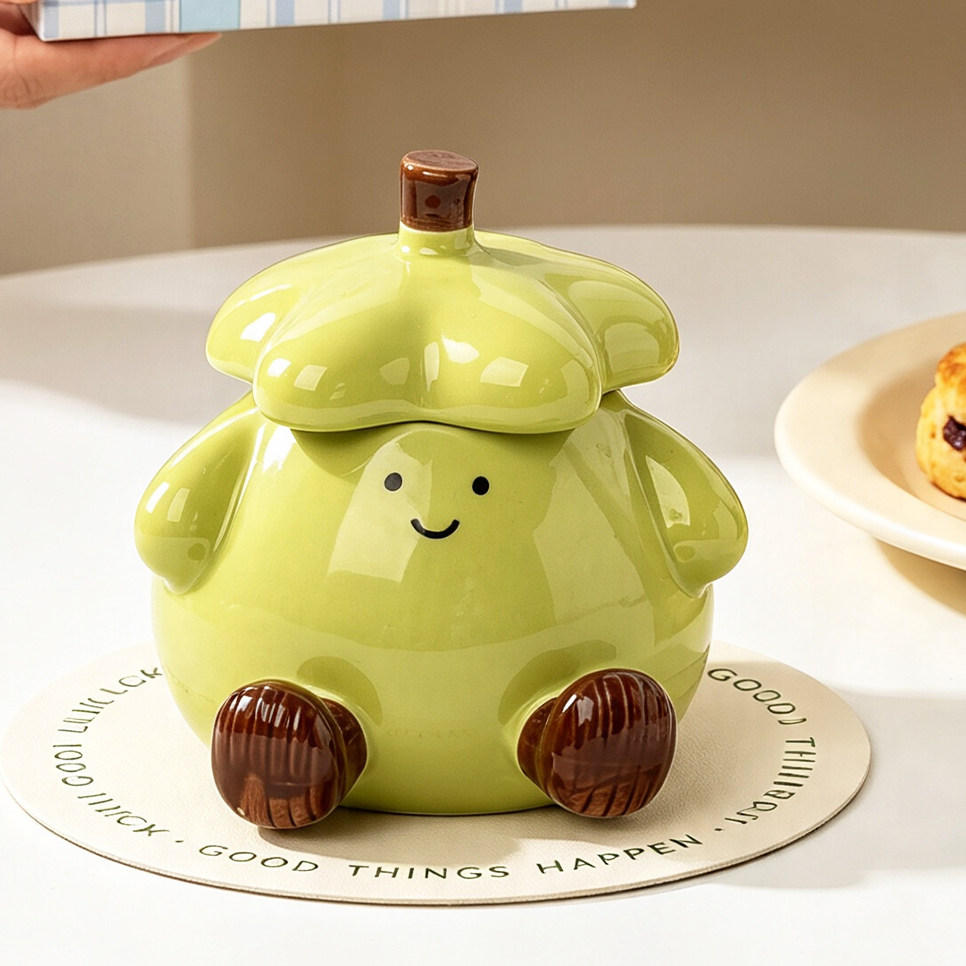 瓷都三彩陶瓷可爱杯子女生小孩