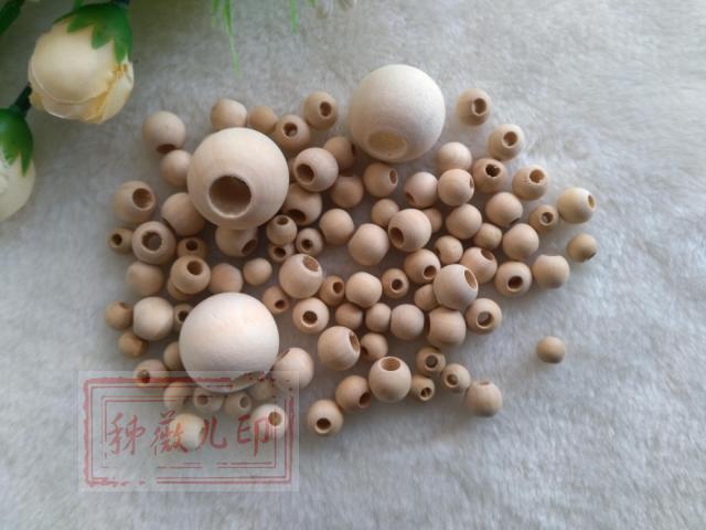 diy立体刺绣香囊圆木珠