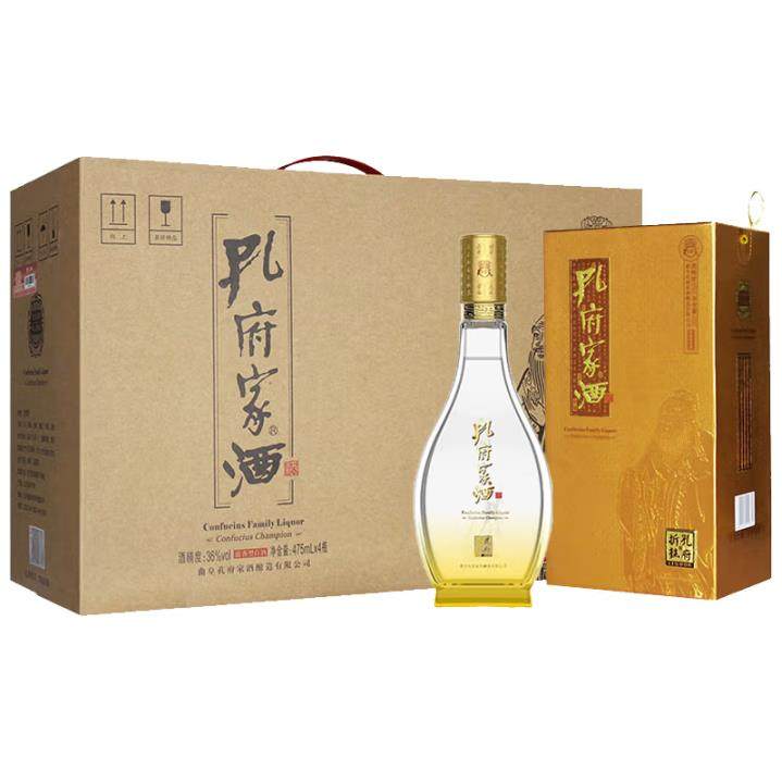 曲阜发货 孔府家酒 折桂酒 36度475ml*4瓶 浓香型白酒 整箱4瓶