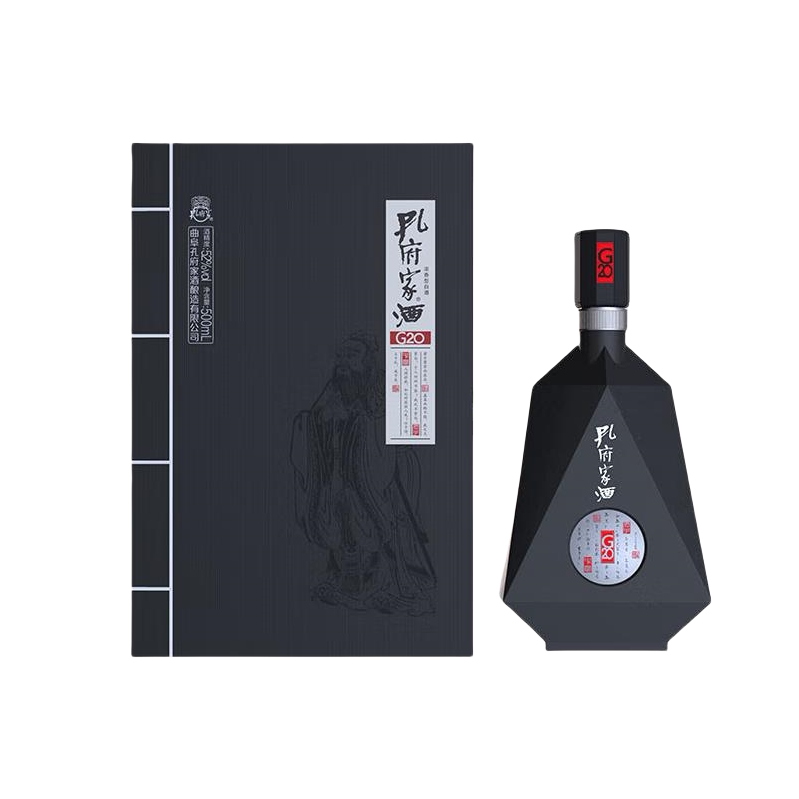 曲阜直发 孔府家酒 G20 52度 浓香型高度白酒 500ml*1瓶(单瓶装)