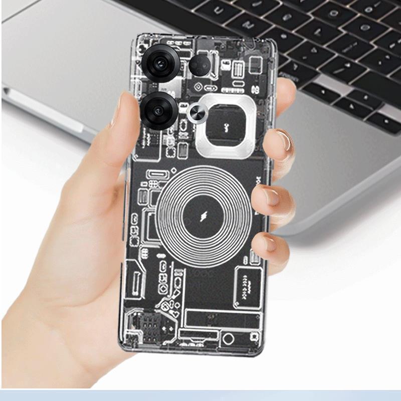 适用OPPOReno8Pro+塑料后盖替换